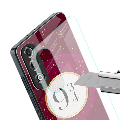 platform nine and three-quarters back phone cover | glass case for oneplus nord ce 4