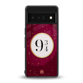 platform nine and three-quarters back phone cover | glass case for google pixel 6 pro