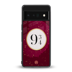 platform nine and three-quarters back phone cover | glass case for google pixel 6 pro
