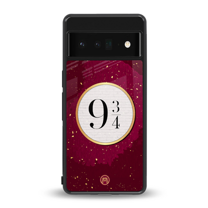 platform nine and three-quarters back phone cover | glass case for google pixel 6 pro