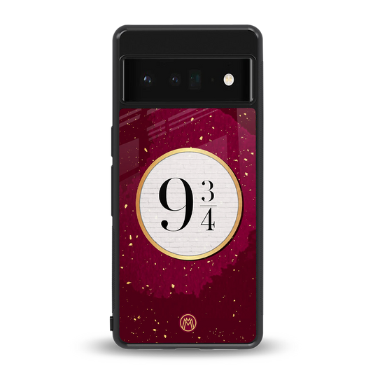 platform nine and three-quarters back phone cover | glass case for google pixel 6 pro
