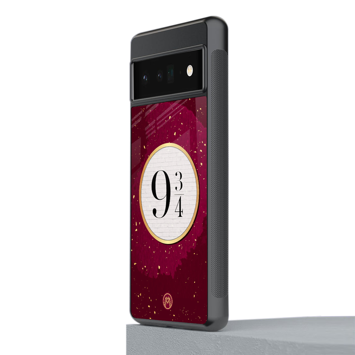 platform nine and three-quarters back phone cover | glass case for google pixel 6 pro