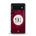 platform nine and three-quarters back phone cover | glass case for google pixel 6