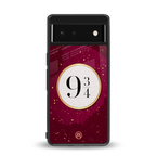 platform nine and three-quarters back phone cover | glass case for google pixel 6