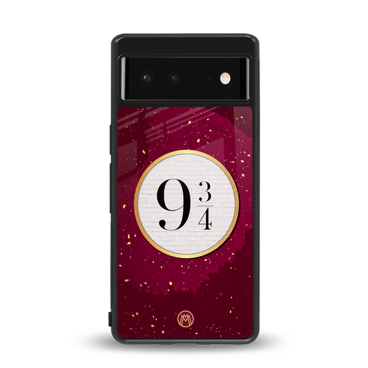 platform nine and three-quarters back phone cover | glass case for google pixel 6
