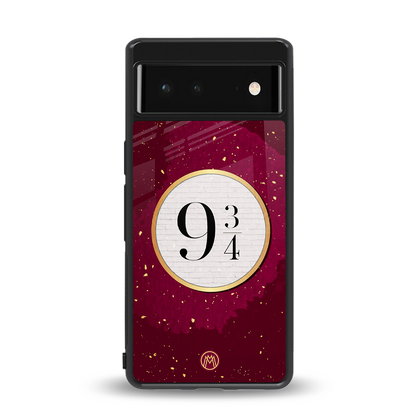 platform nine and three-quarters back phone cover | glass case for Google Pixel 6A