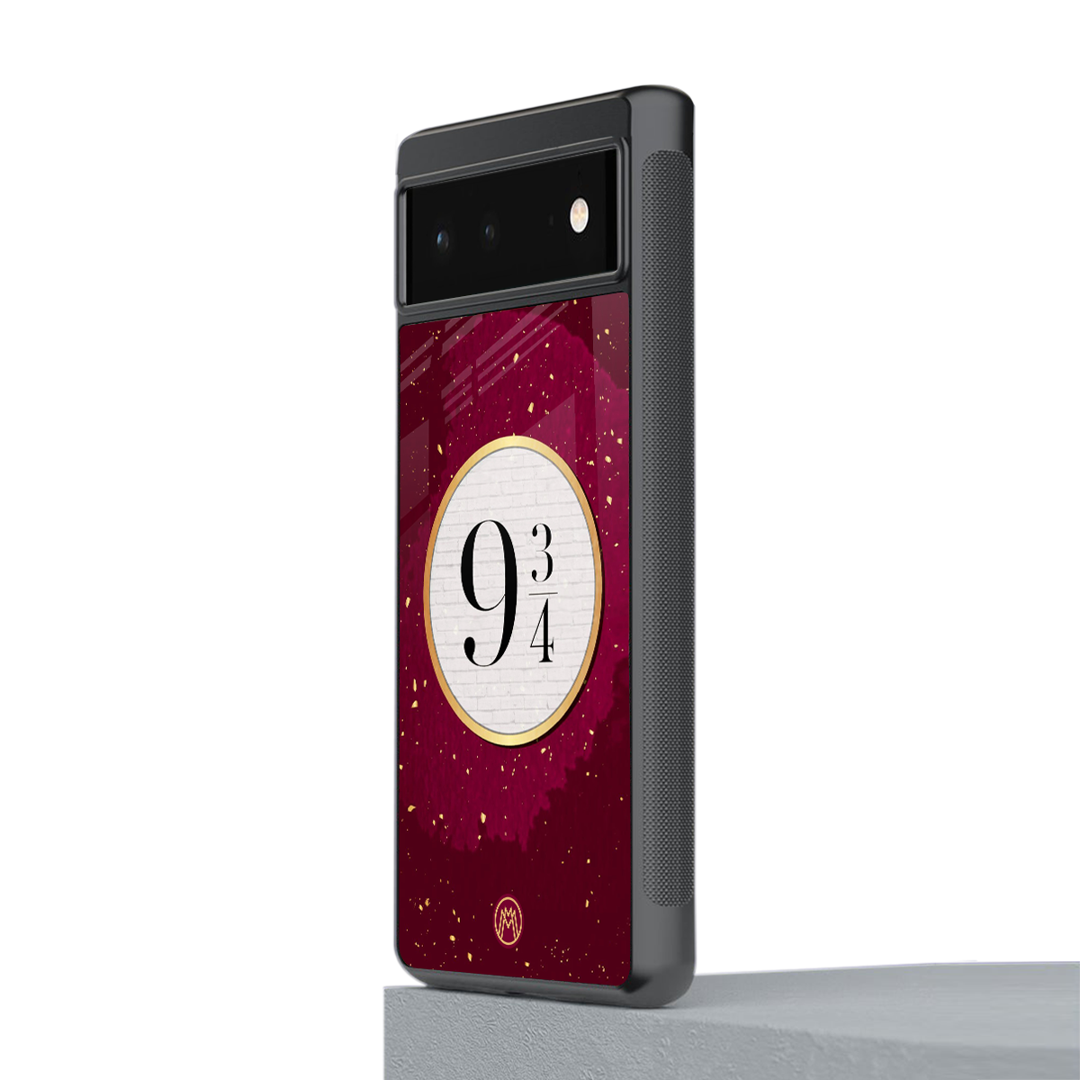 platform nine and three-quarters back phone cover | glass case for google pixel 6