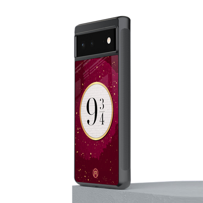 platform nine and three-quarters back phone cover | glass case for Google Pixel 6A