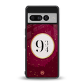 platform nine and three-quarters back phone cover | glass case for google pixel 7 pro