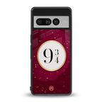 platform nine and three-quarters back phone cover | glass case for google pixel 7 pro
