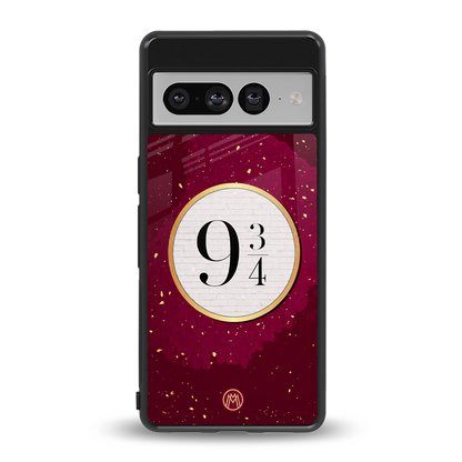 platform nine and three-quarters back phone cover | glass case for google pixel 7 pro