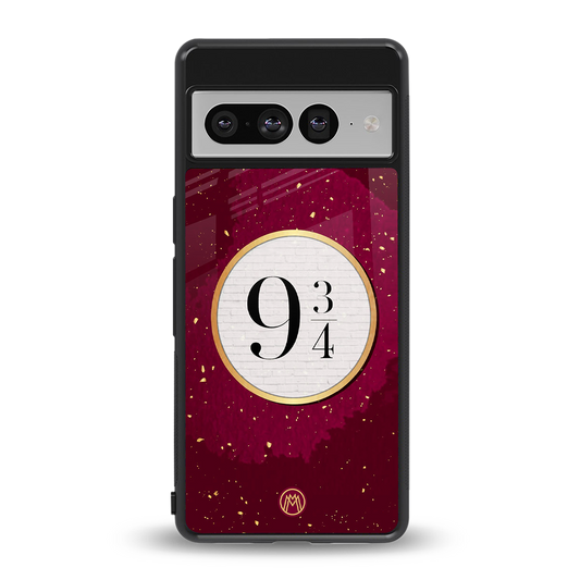platform nine and three-quarters back phone cover | glass case for google pixel 7 pro