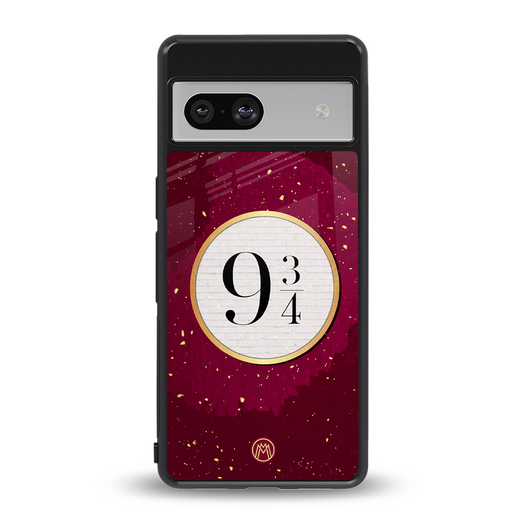 platform nine and three-quarters back phone cover | glass case for Google Pixel 7