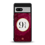 platform nine and three-quarters back phone cover | glass case for Google Pixel 7