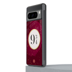 platform nine and three-quarters back phone cover | glass case for google pixel 8 pro