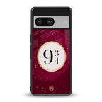 platform nine and three-quarters back phone cover | glass case for Google Pixel 8