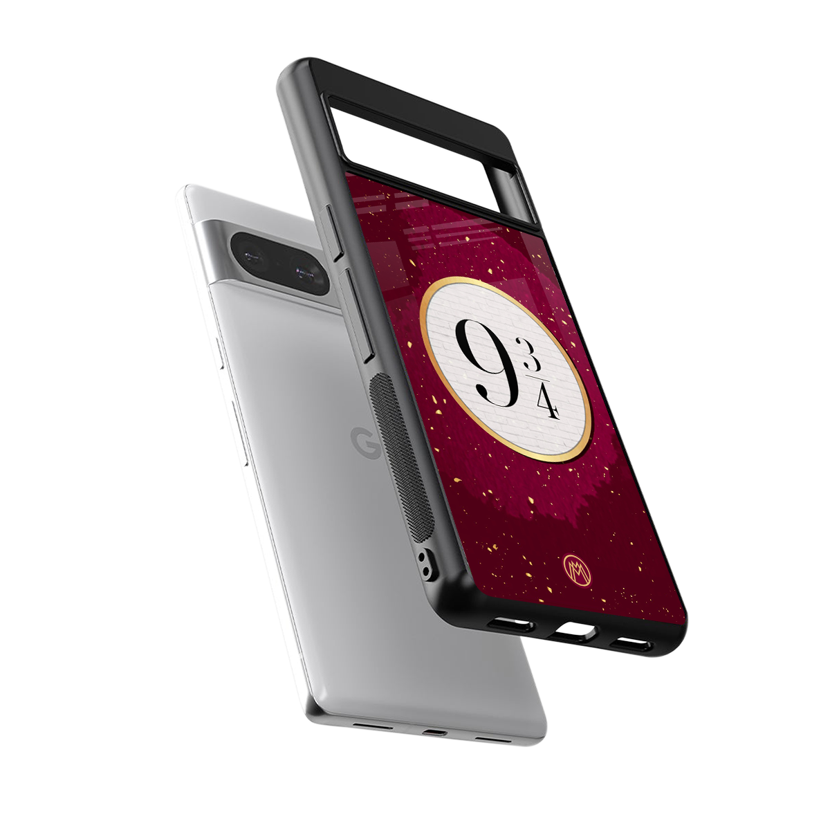 platform nine and three-quarters back phone cover | glass case for Google Pixel 8