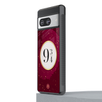 platform nine and three-quarters back phone cover | glass case for Google Pixel 8