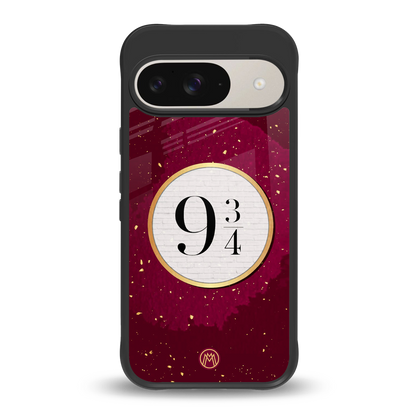 platform nine and three-quarters back phone cover | glass case for google pixel 9