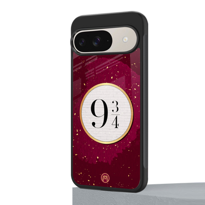 platform nine and three-quarters back phone cover | glass case for google pixel 9