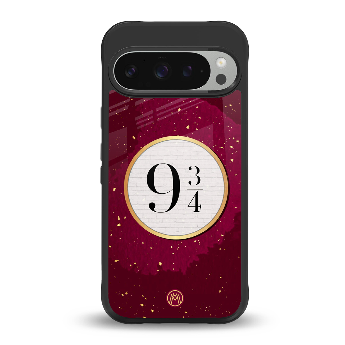 platform nine and three-quarters back phone cover | glass case for google pixel 9 pro xl