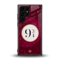 platform nine and three-quarters back phone cover | glass case for samsung galaxy s23 ultra