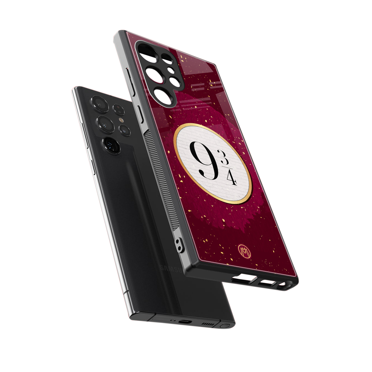 platform nine and three-quarters back phone cover | glass case for samsung galaxy s24 ultra