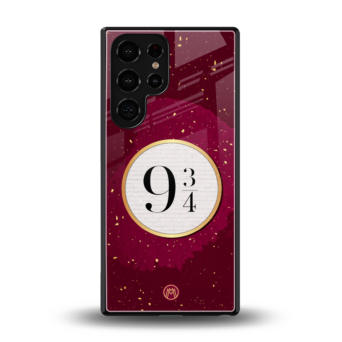 platform nine and three-quarters back phone cover | glass case for samsung galaxy s25 ultra