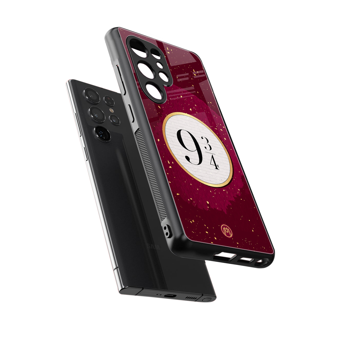 platform nine and three-quarters back phone cover | glass case for samsung galaxy s25 ultra