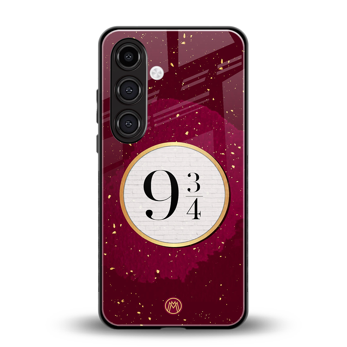 platform nine and three-quarters back phone cover | glass case for samsung galaxy s25