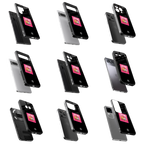 Durable Glass Back Mobile Case for iPhone, Samsung, OnePlus, Google Pixel, Redmi, Vivo, Oppo