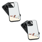 Trendy Glass Back Mobile Case for iPhone, Samsung, Redmi, OnePlus, Google Pixel, Motorola