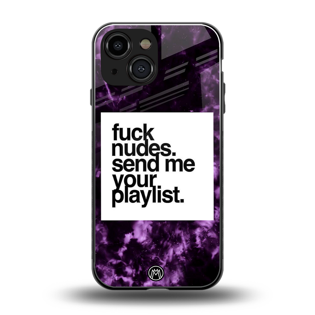 playlist please back phone cover | glass case for iphone 13 mini