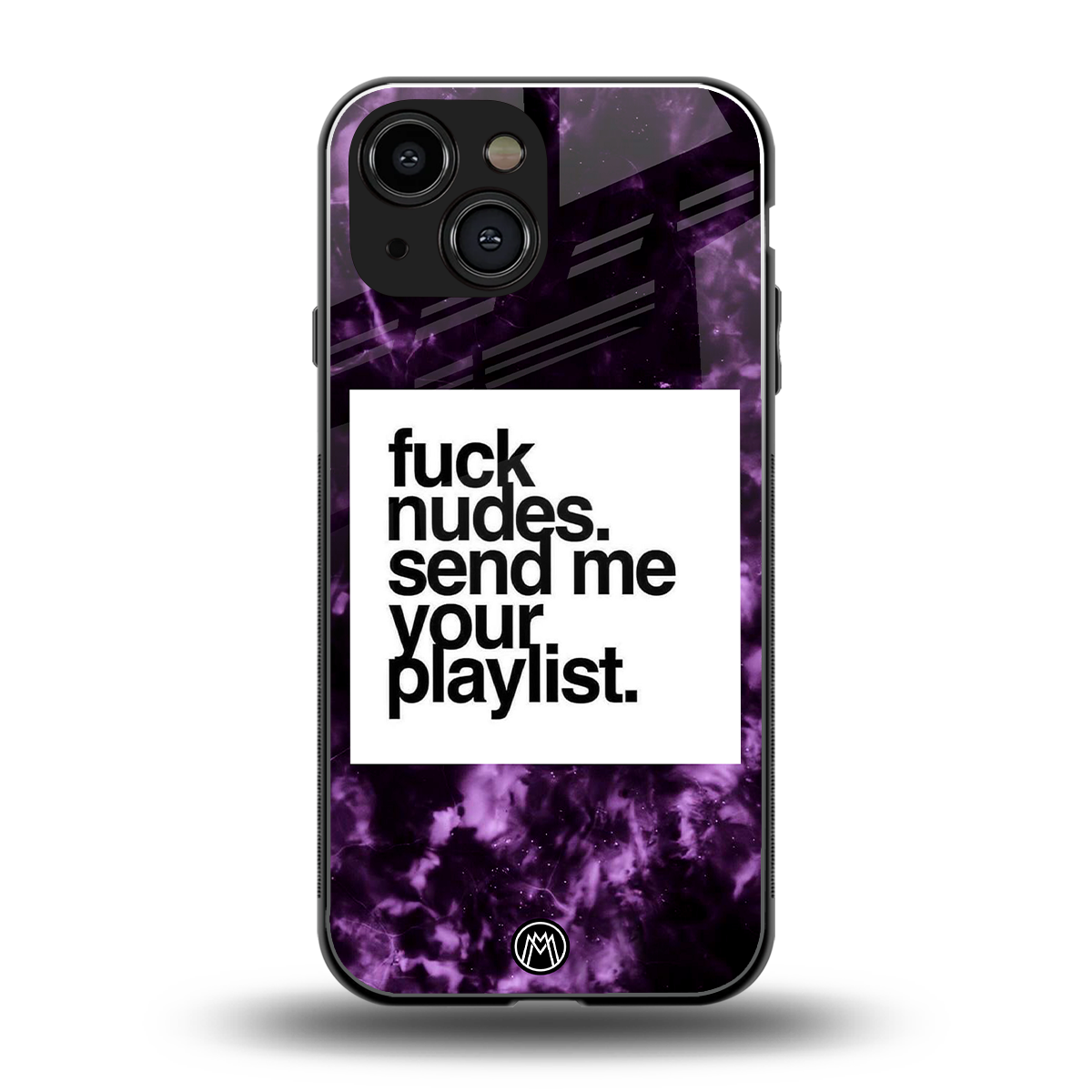 playlist please back phone cover | glass case for iphone 13 mini