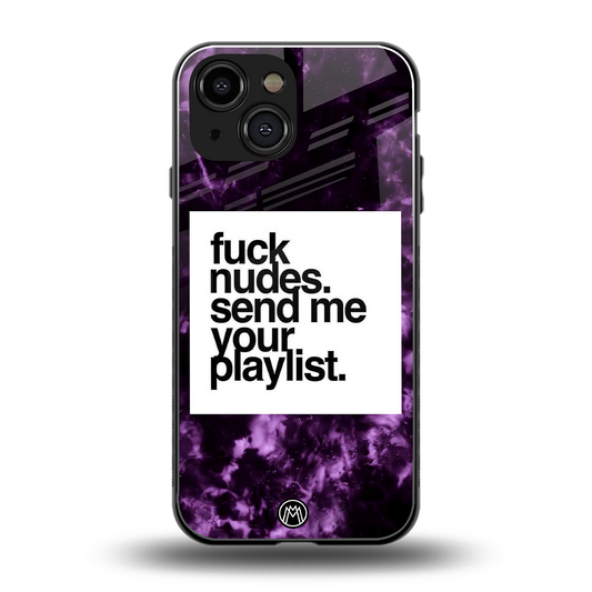 playlist please back phone cover | glass case for iphone 13 mini