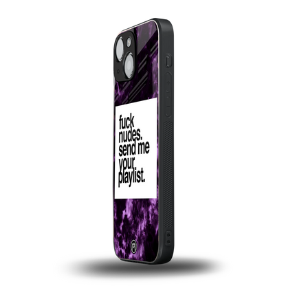 playlist please back phone cover | glass case for iphone 13 mini