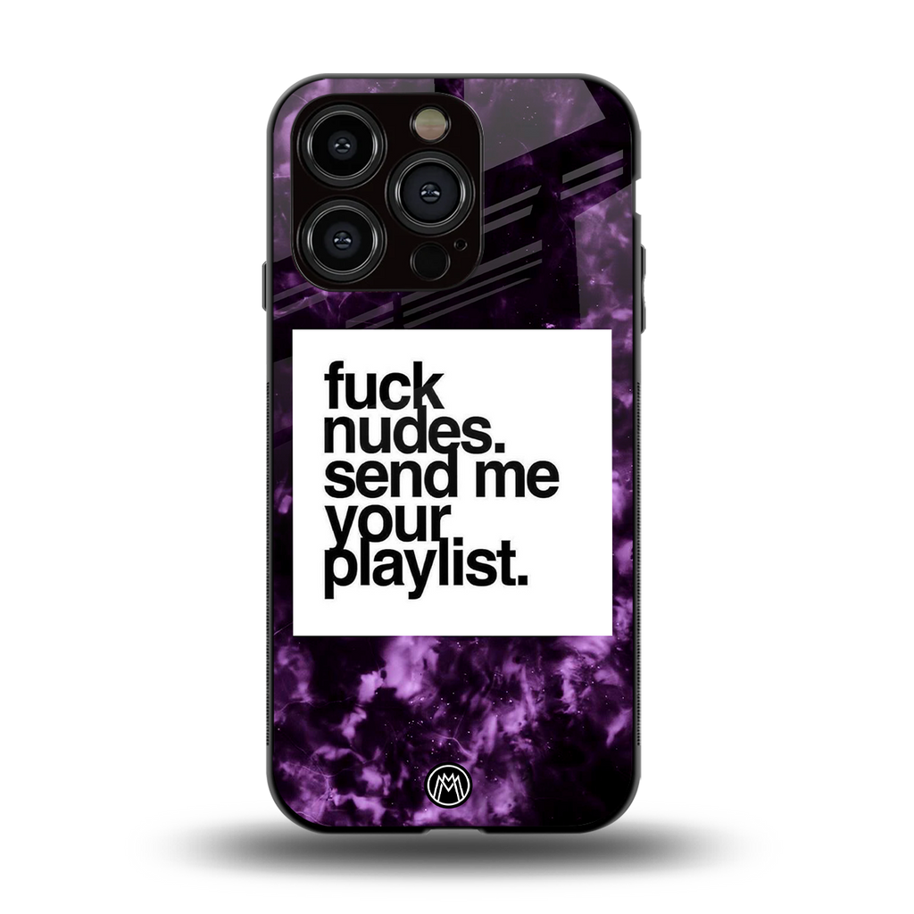 playlist please back phone cover | glass case for iphone 13 pro