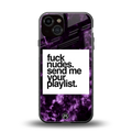 playlist please back phone cover | glass case for iphone 13