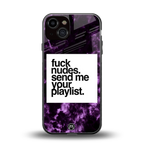 playlist please back phone cover | glass case for iphone 13