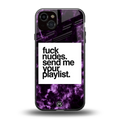 playlist please back phone cover | glass case for iphone 14 plus