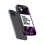 playlist please back phone cover | glass case for iphone 14 plus