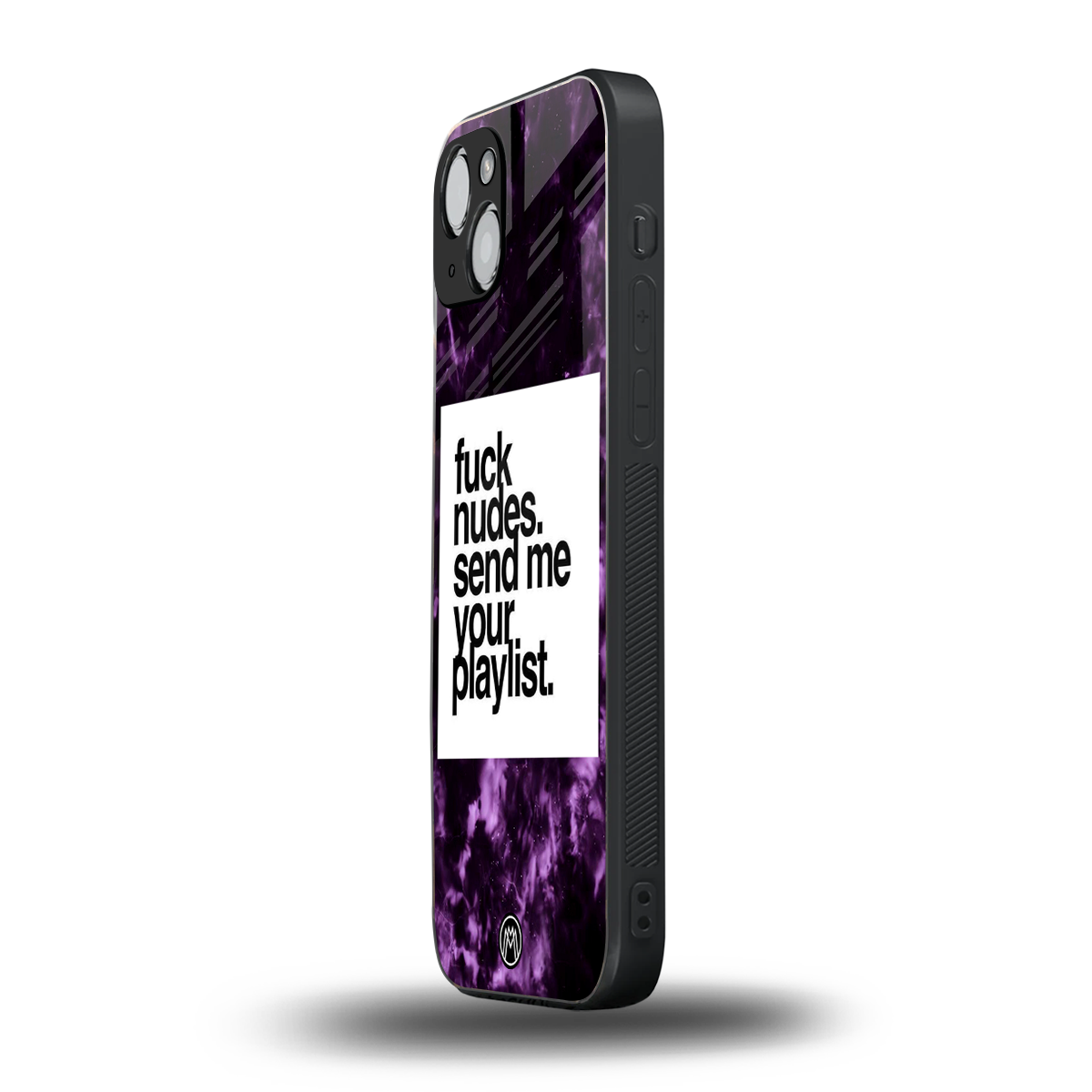playlist please back phone cover | glass case for iphone 15 plus