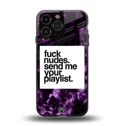 playlist please back phone cover | glass case for iphone 14 pro max