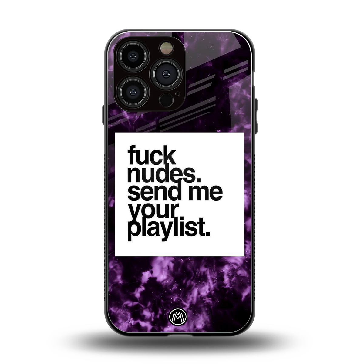 playlist please back phone cover | glass case for iphone 15 pro max