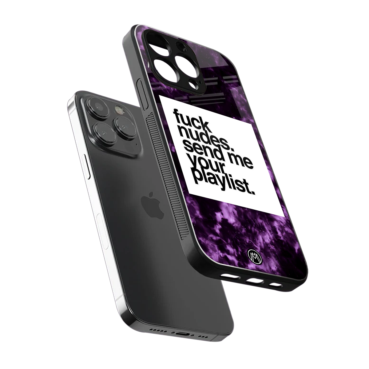 playlist please back phone cover | glass case for iphone 15 pro max