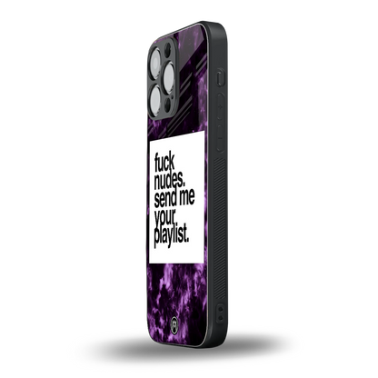 playlist please back phone cover | glass case for iphone 14 pro max