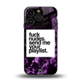 playlist please back phone cover | glass case for iphone 15 pro