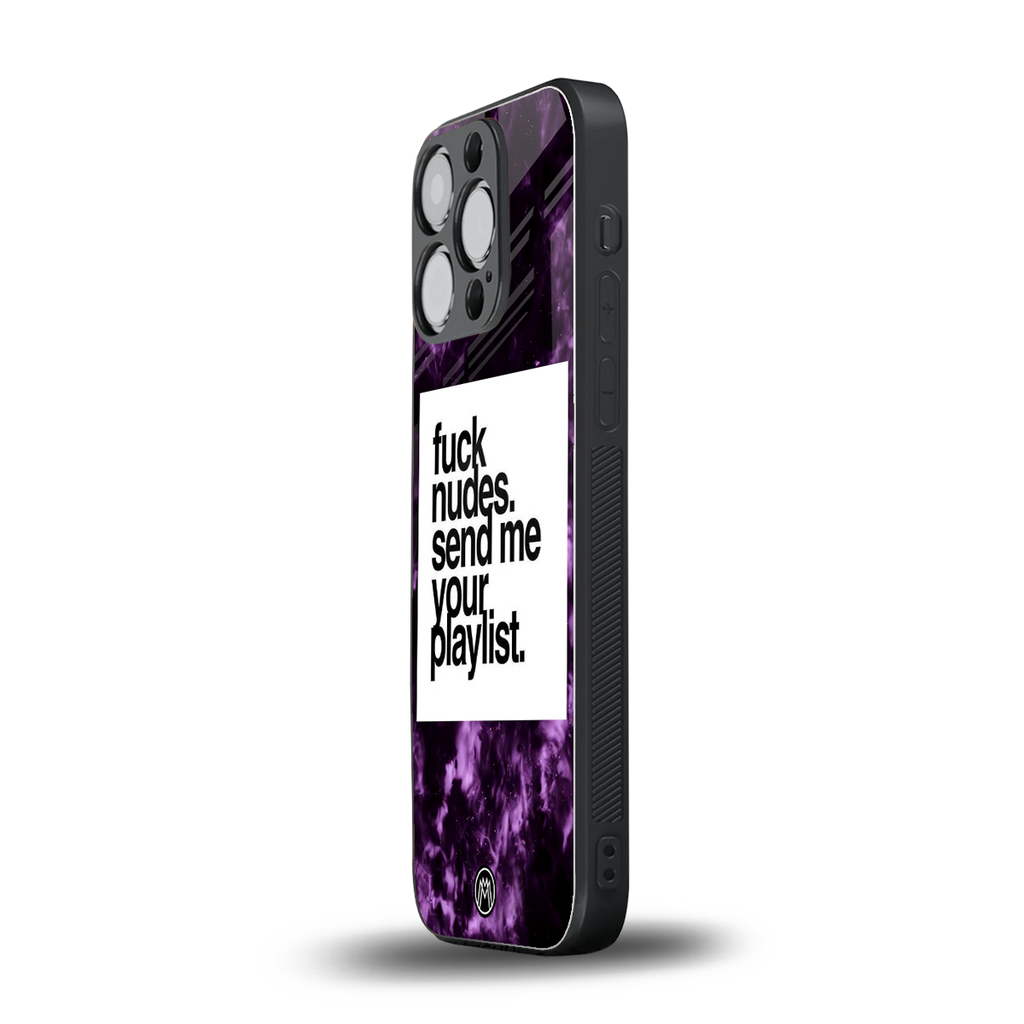 playlist please back phone cover | glass case for iphone 14 pro