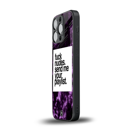 playlist please back phone cover | glass case for iphone 14 pro