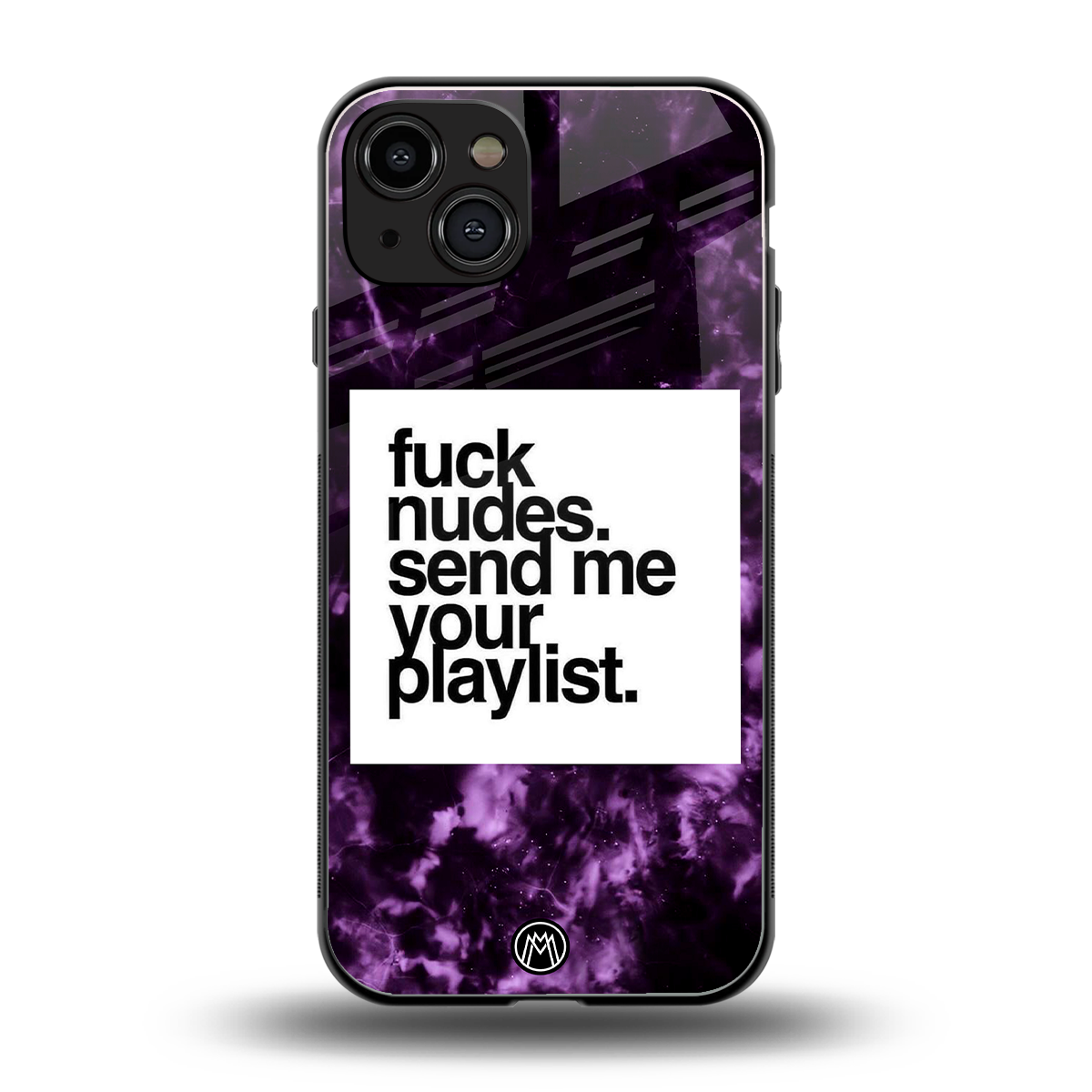 playlist please back phone cover | glass case for iphone 15